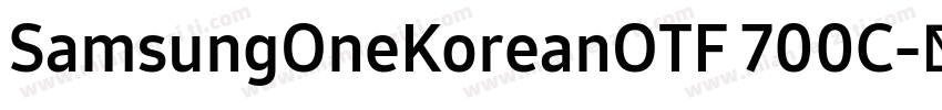 SamsungOneKoreanOTF 700C字体转换